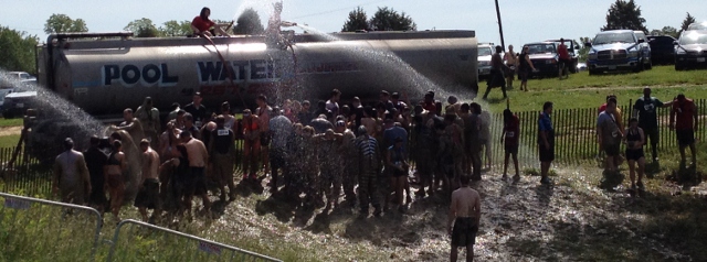 Warrior Dash Group Shower