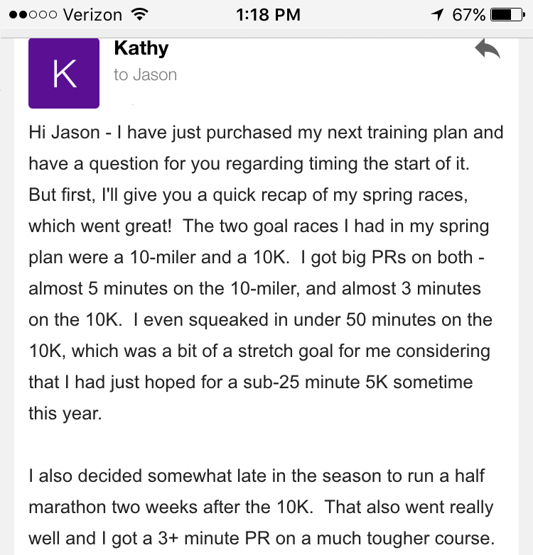 Kathy Race Plan Testimonial