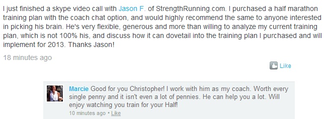 SFHM - dailymile testimonial