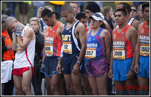 Runners starting line