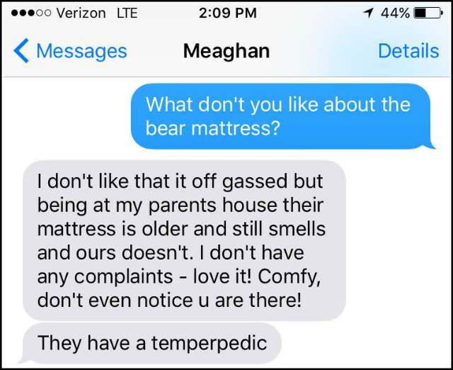 Bear Mattress Feedback